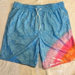 Old Navy Mens Tie Dye Swim Trunk